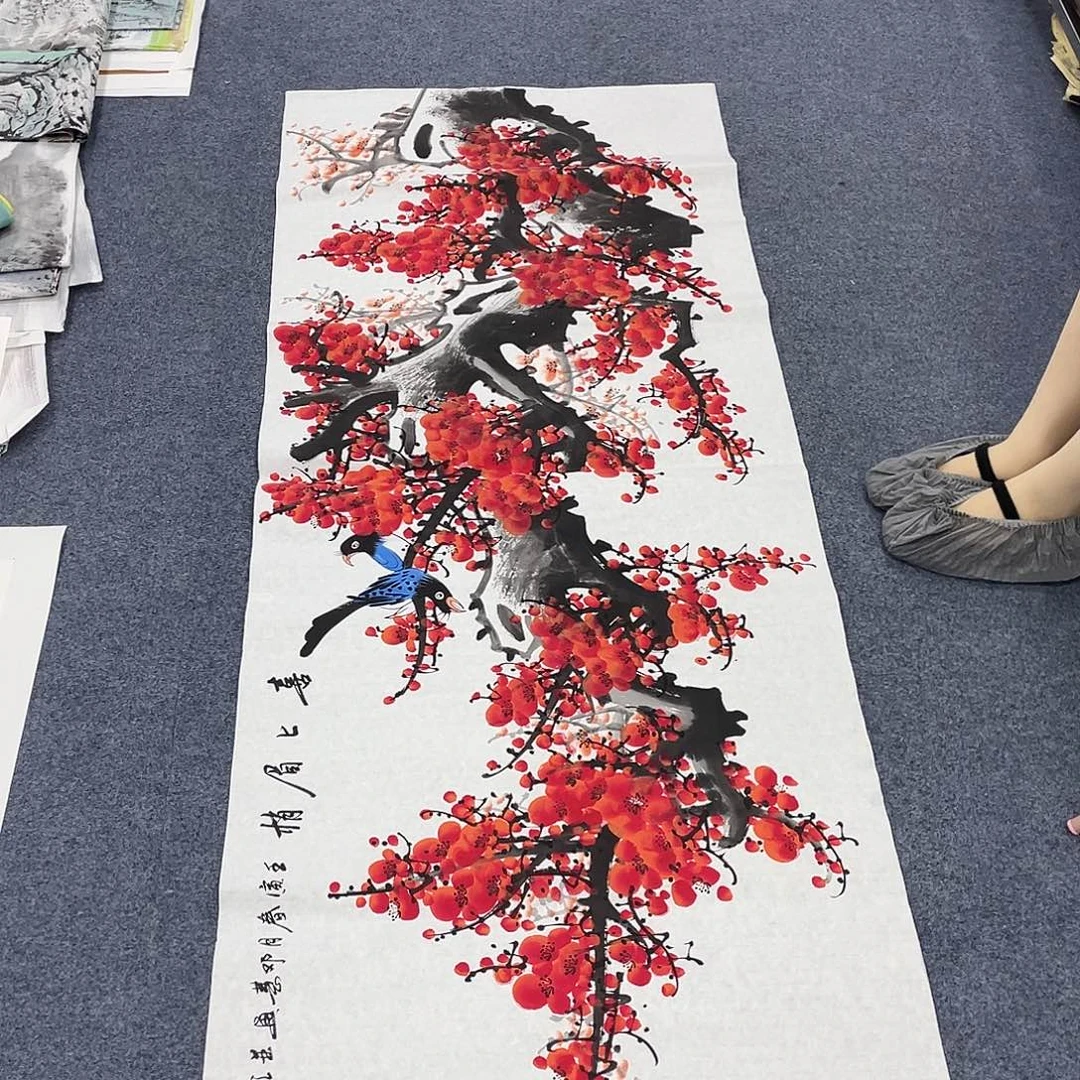 国国画作品小姐姐放漏…