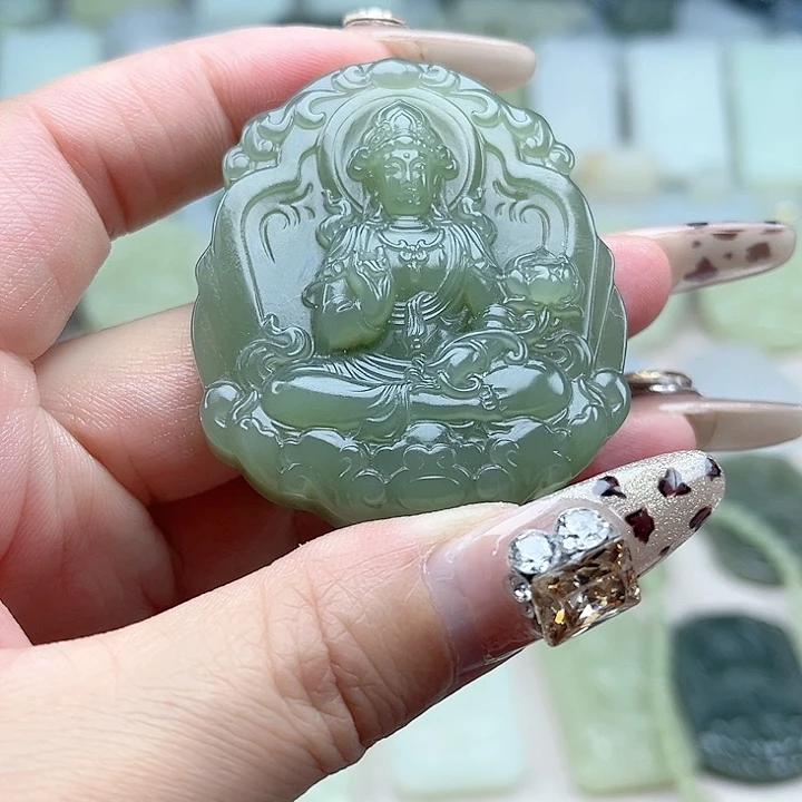 和田玉未镶嵌颈饰