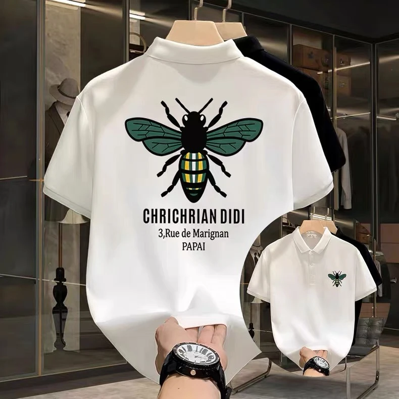 流行时尚polo衫男短袖潮牌翻领t恤2025夏季新款男士高端痞帅半袖