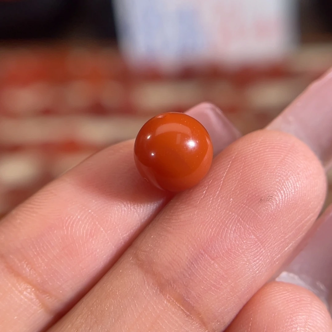 南红玛瑙未镶嵌圆珠 8.6mm 不换退