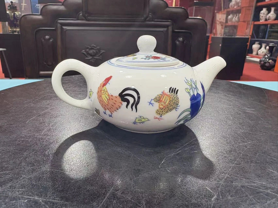 釉下彩经典泡茶壶