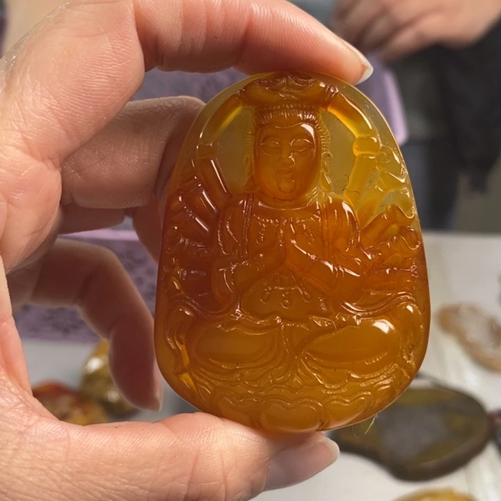 玛瑙/玉髓吊坠(不含链)未镶嵌