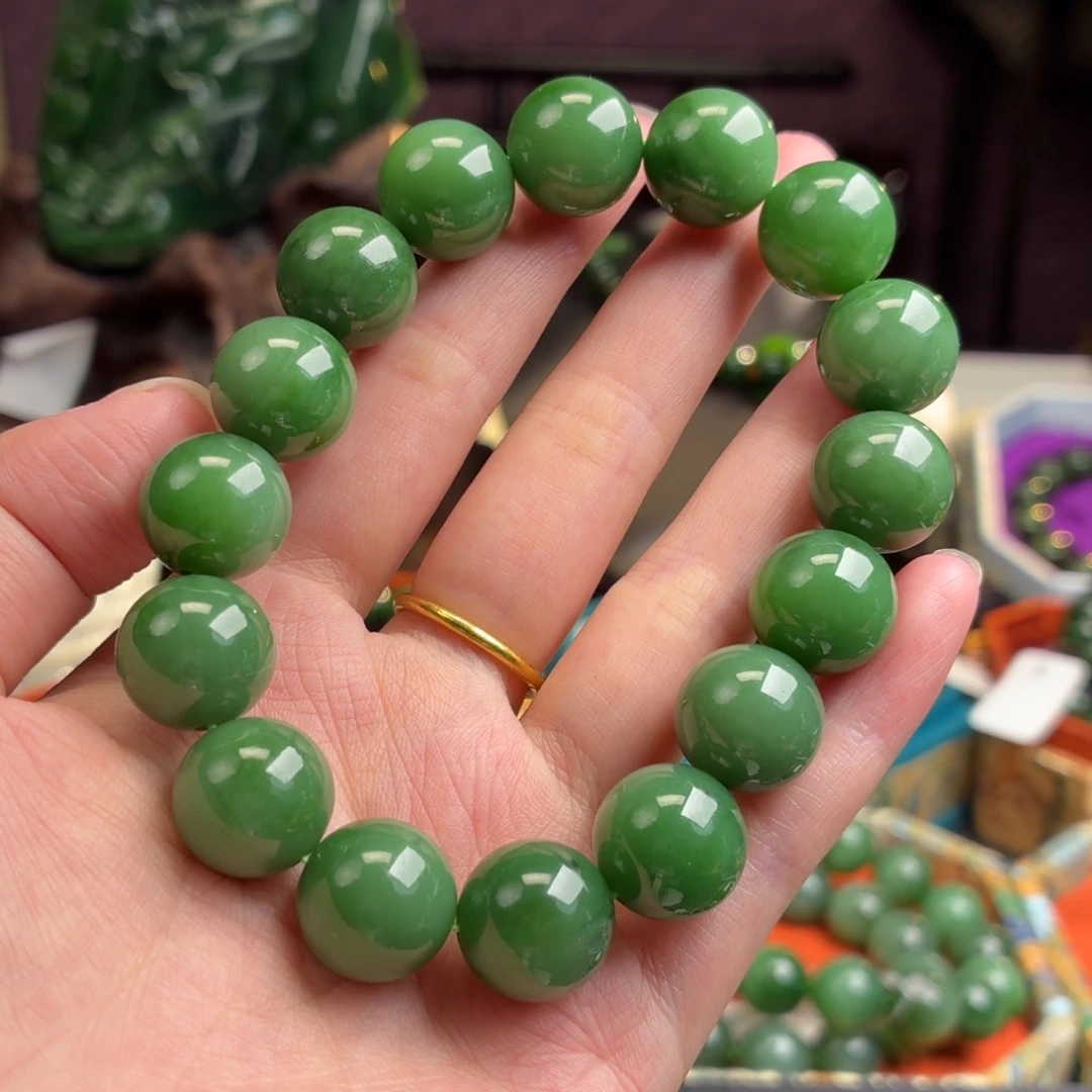 和田玉（碧玉）未镶嵌手串