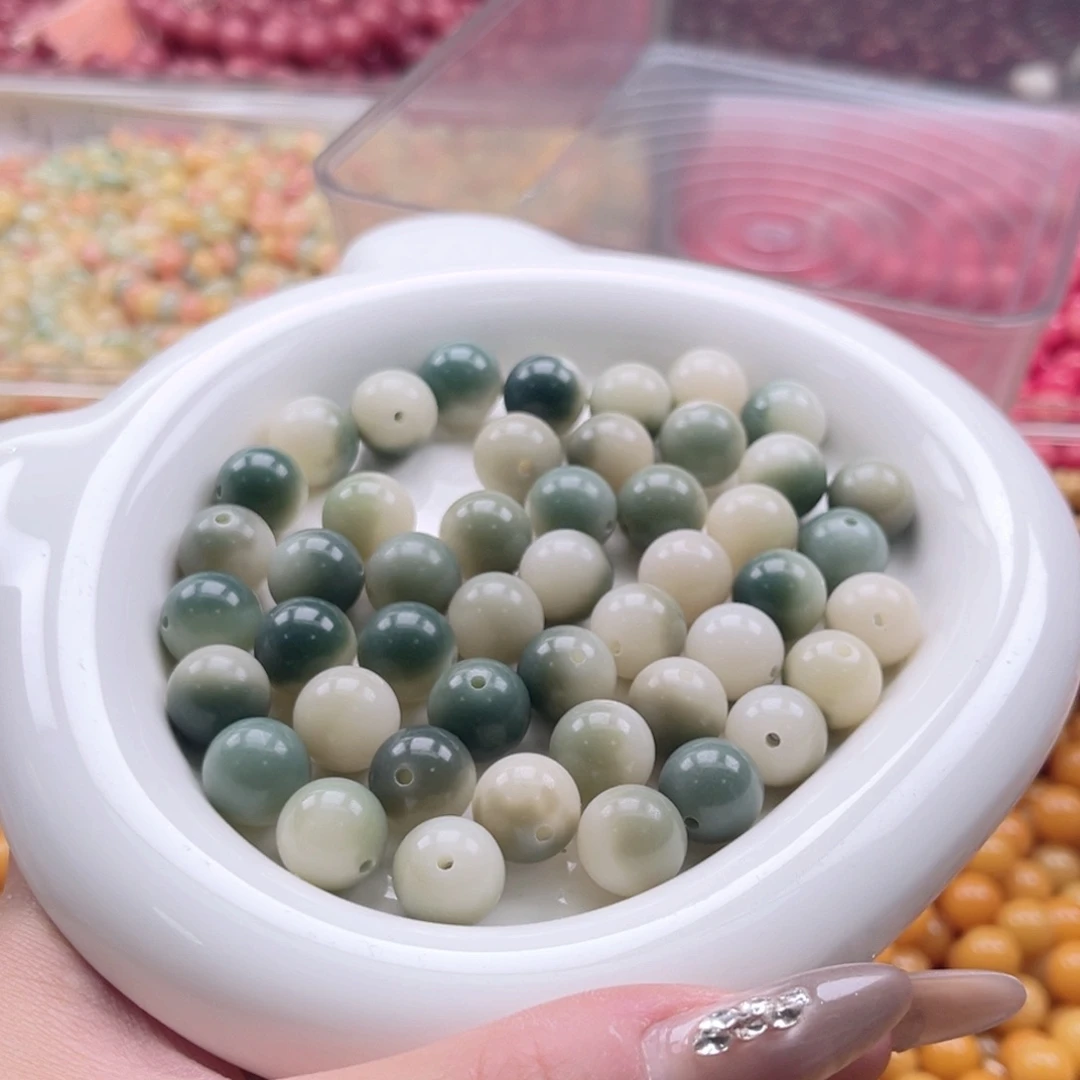 白玉菩提吊坠z11.75mm108颗。半山半水