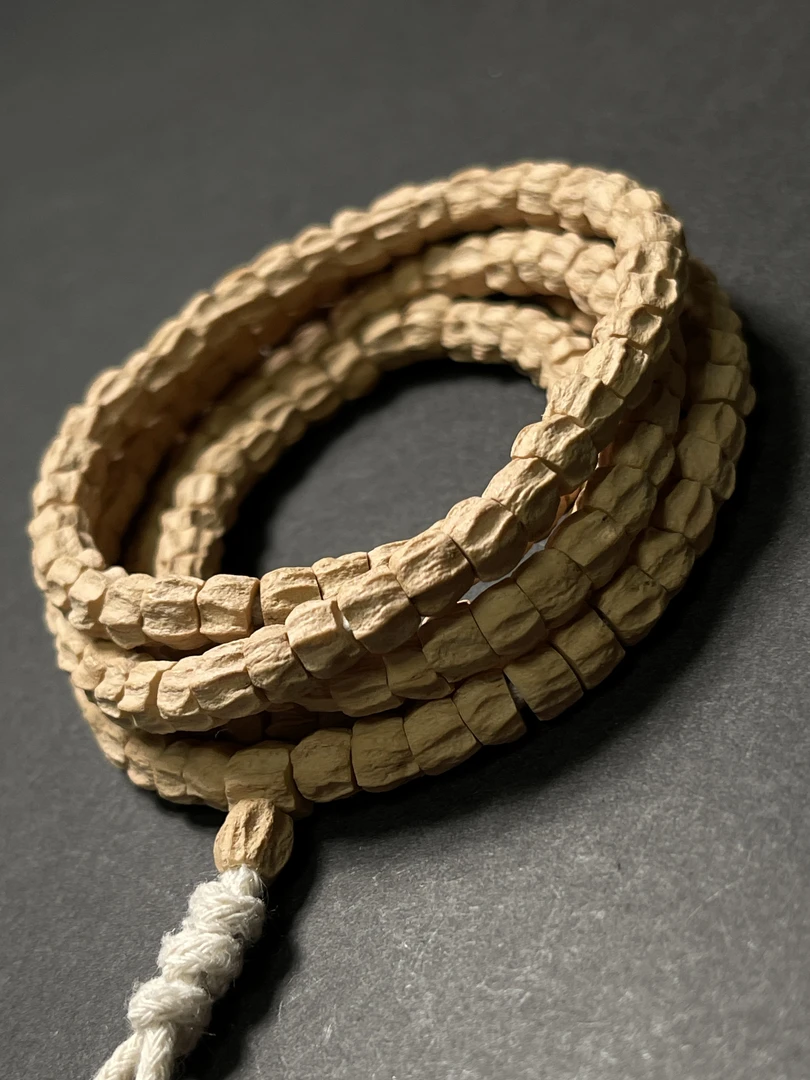 热振直桶斜切龙脊大肠百香籽高货文玩手串脊背立体麻皮干净可玉化