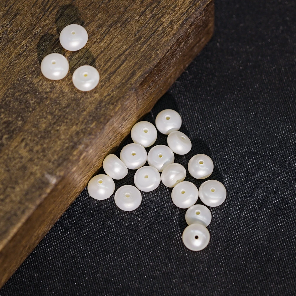 【发10个】4mm+*5mm+珍珠散珠DIY文玩珠宝ZZ26