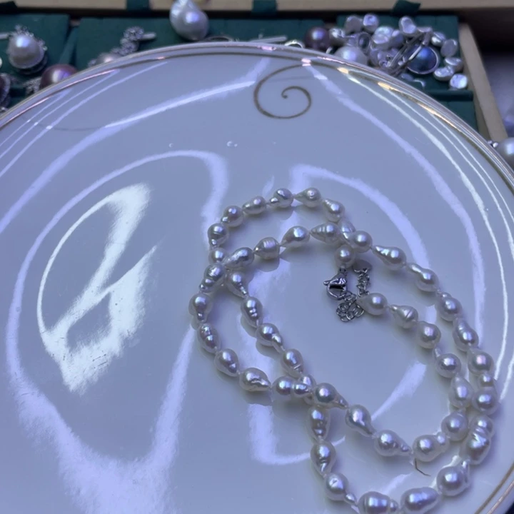 淡水珍珠项链合金浅****?