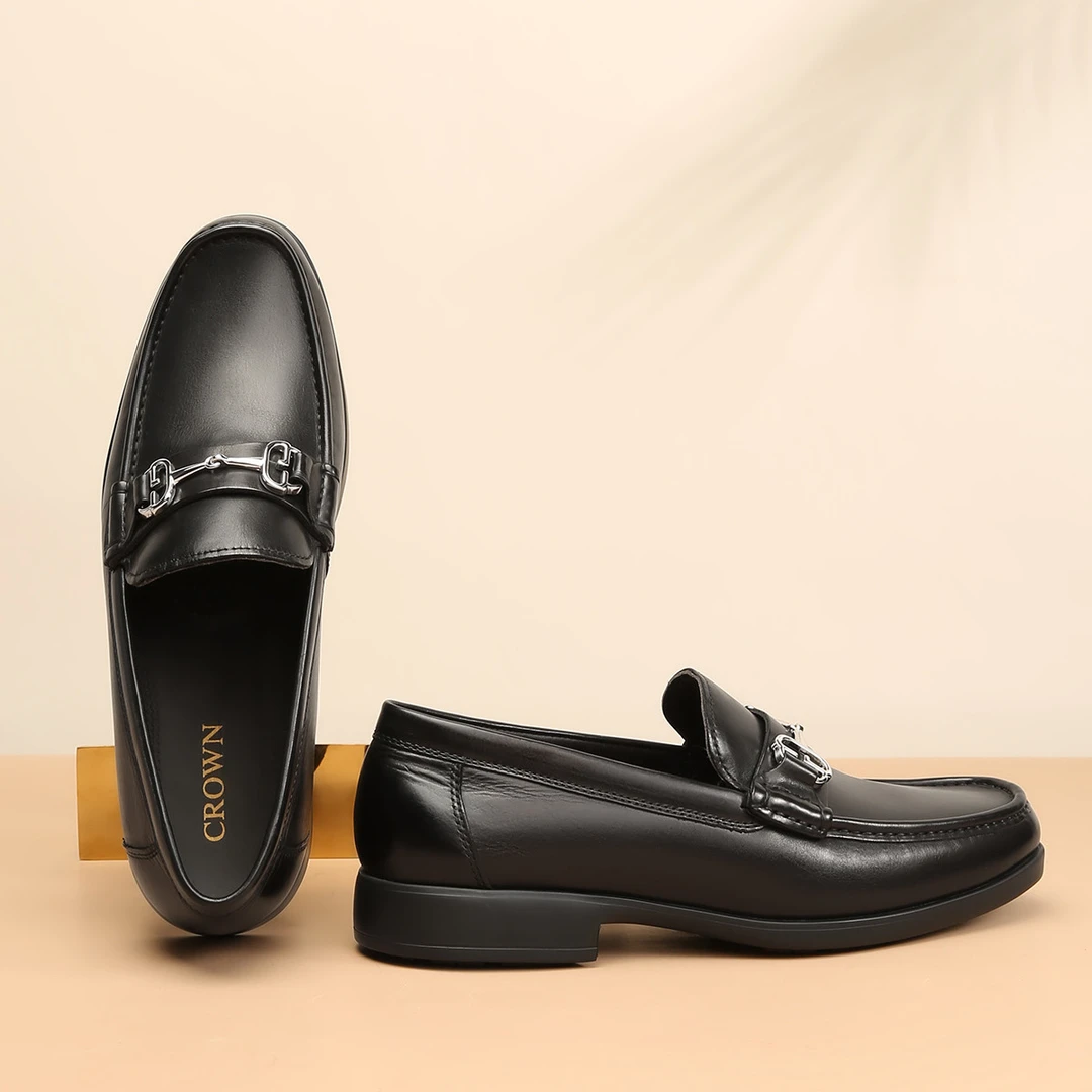 CROWN/皇冠男鞋真皮休闲皮鞋男C001-C050