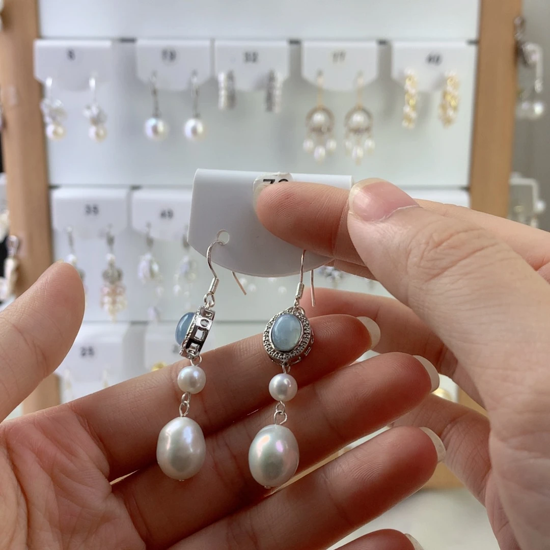 未镶嵌耳饰淡水珍珠