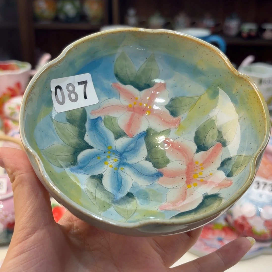 瓷片景德镇手绘高温釉下彩陶瓷茶具