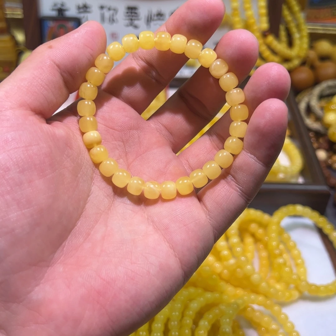 裸石琥珀未镶嵌手串