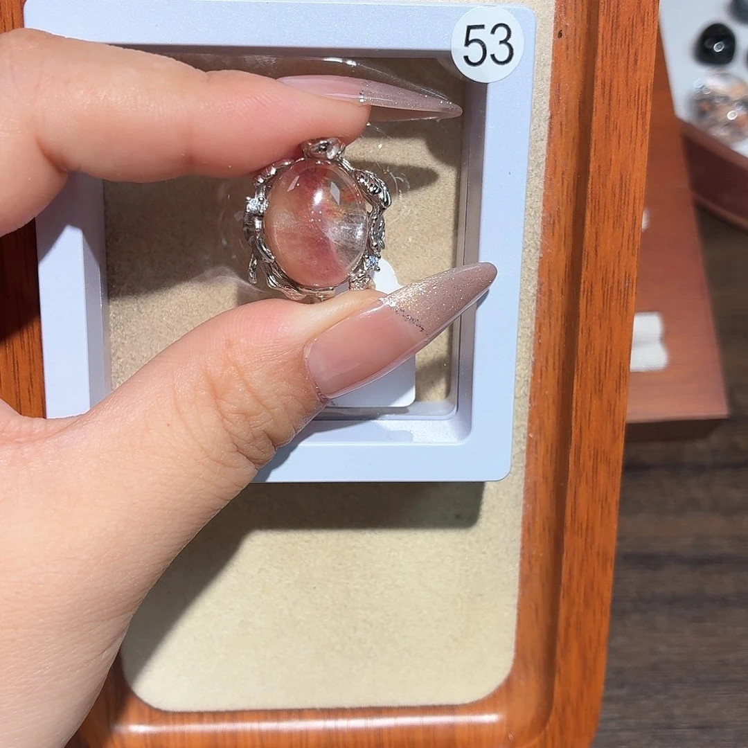 ****漫水晶戒指银S925镶嵌