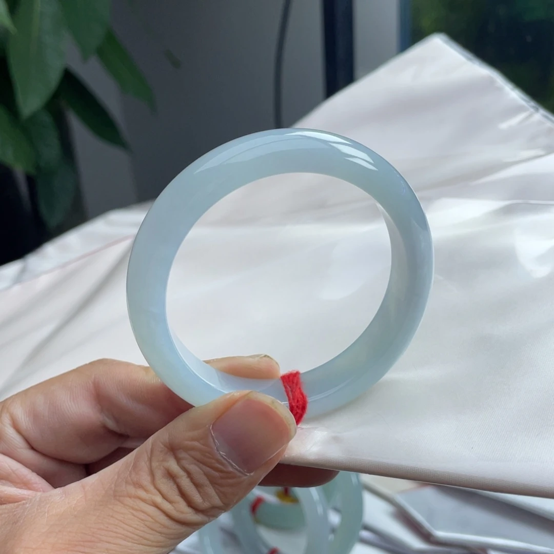 翡翠未镶嵌手镯56.7高糯化起冰化胶种老肉细