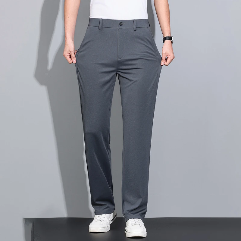 夏季高尔夫裤子男轻薄透气长裤宽松休闲运动直筒裤高尔夫长裤男裤