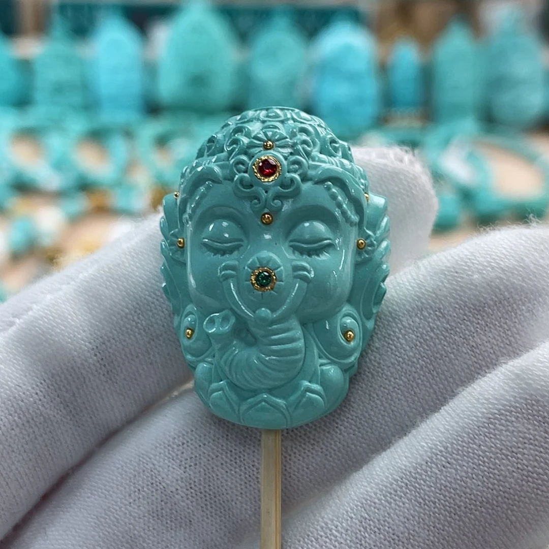 绿松石珠宝奇石未镶嵌