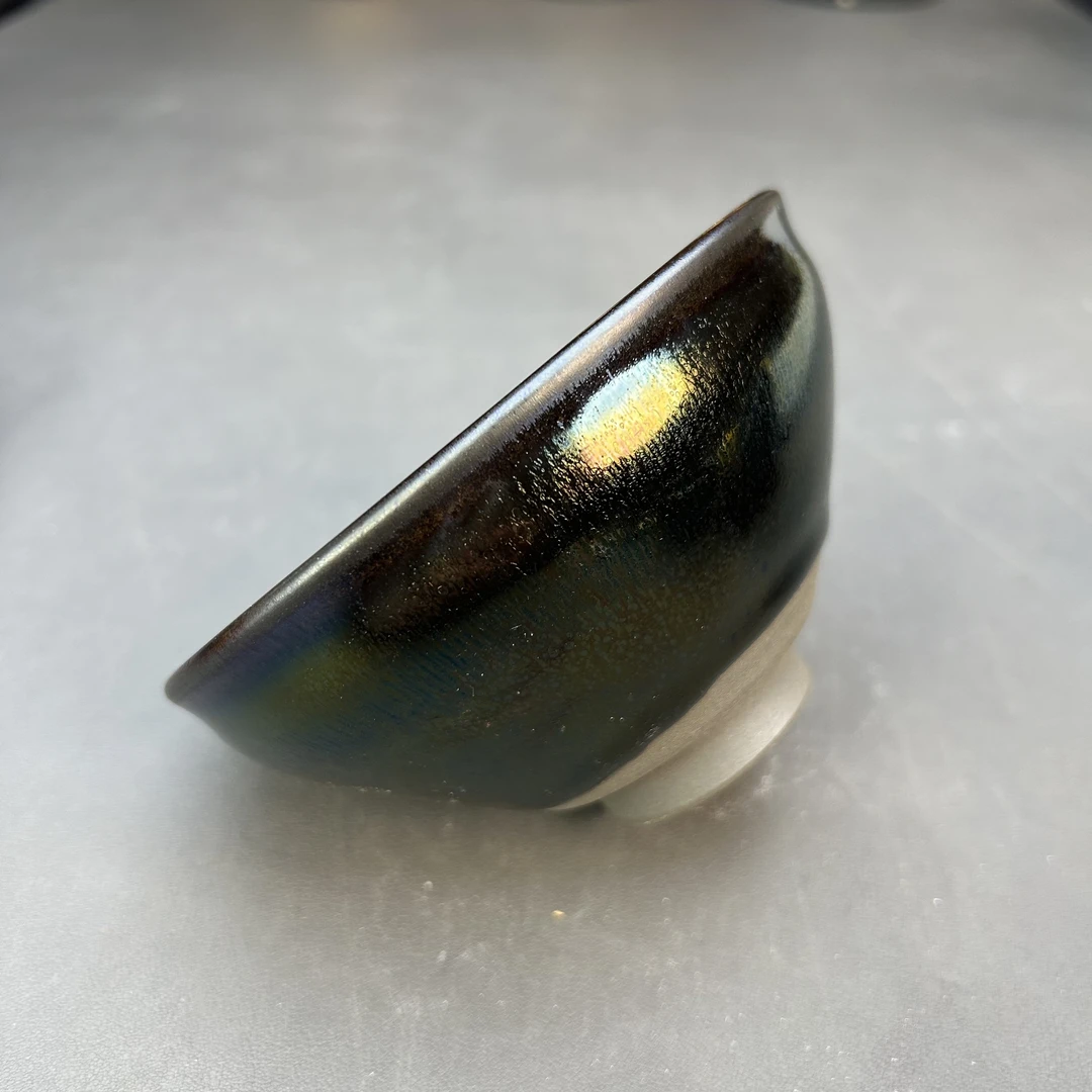 七彩曜变点茶盏12口径高端茶器