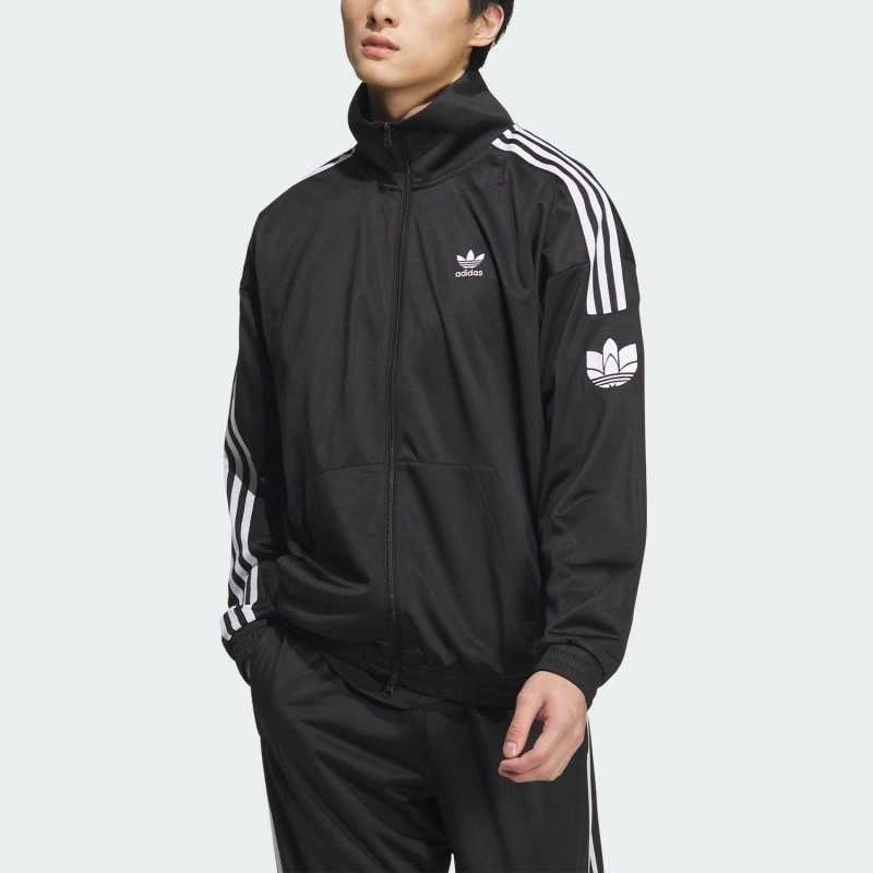 adidas/阿迪达斯三叶草男装 休闲舒适百搭运动立领夹克外套JL8396