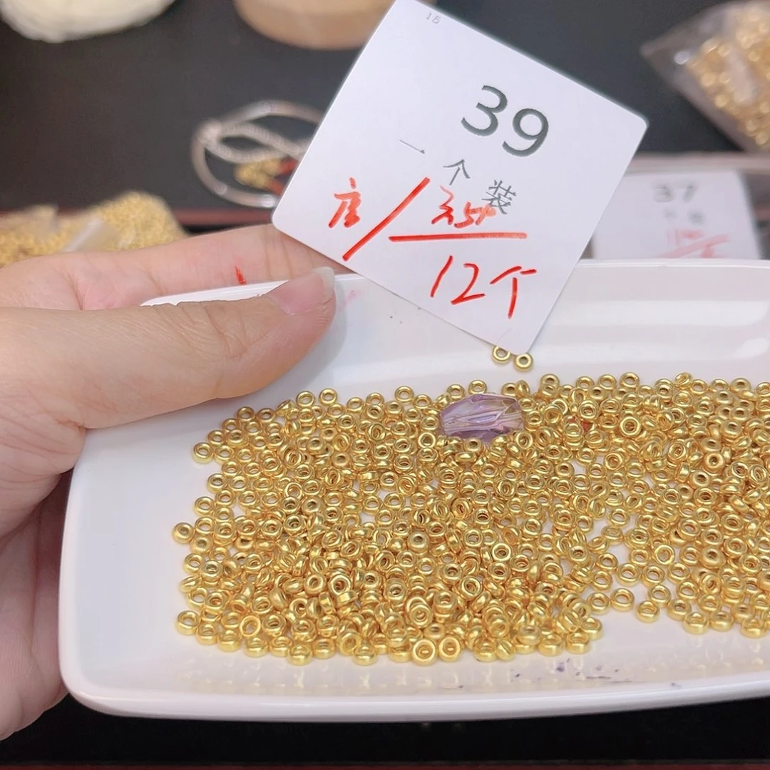 紫晶珠宝半成品银S925镀金镶嵌39