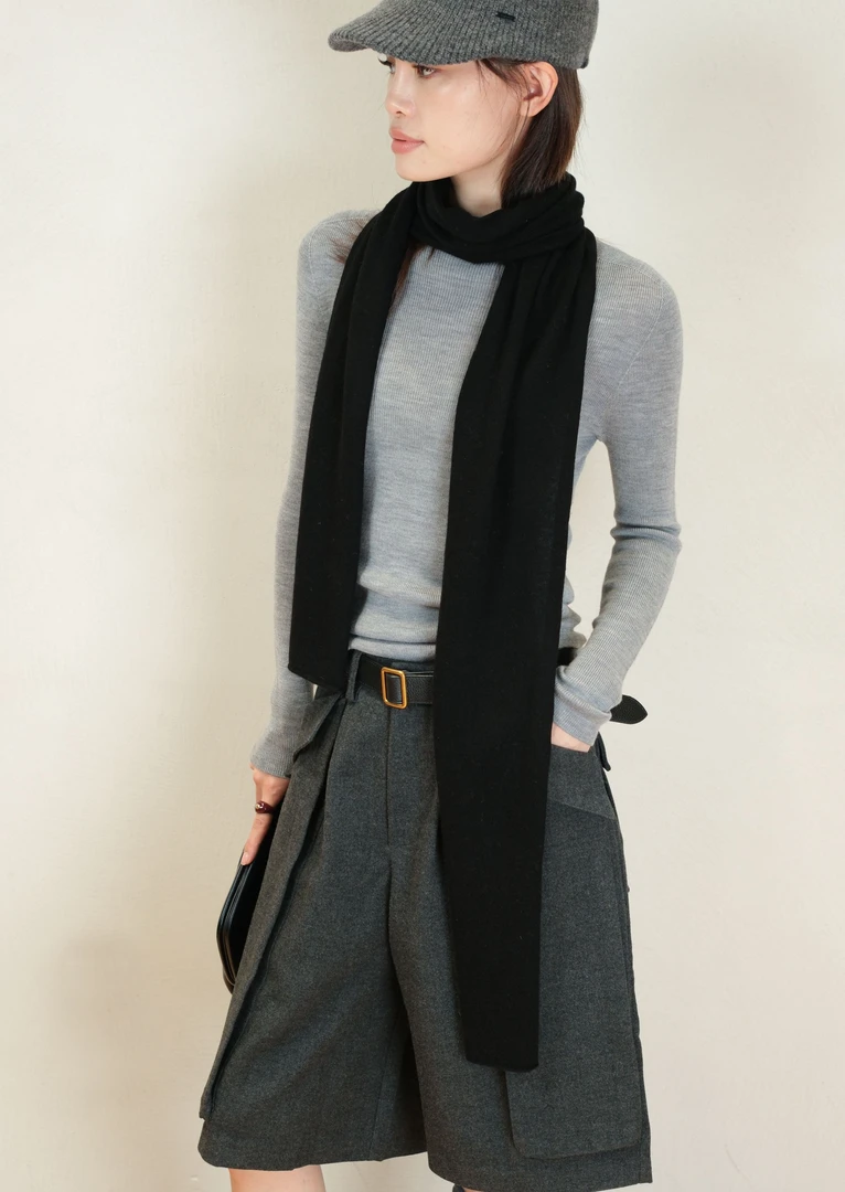 【DQ Natural】天丝羊毛绒围巾 775317