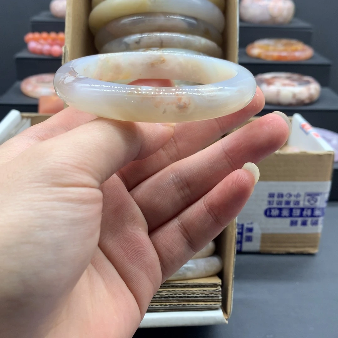 【闪购商品】玛瑙/玉髓手镯未镶嵌用****3