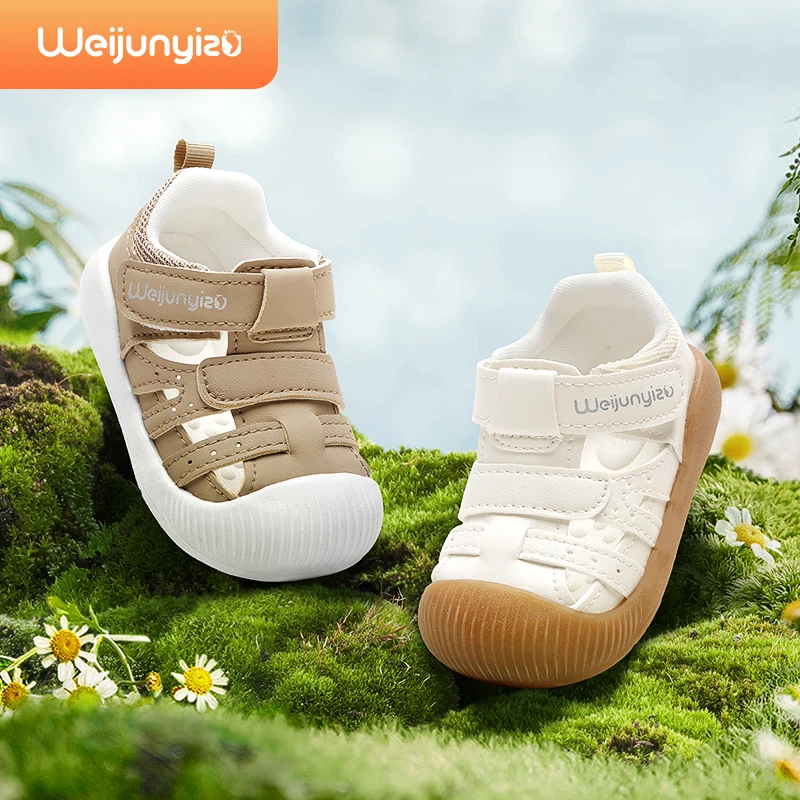 炜俊亿足女宝宝凉鞋2025夏季学步鞋软底婴儿鞋童鞋男童凉鞋机能鞋