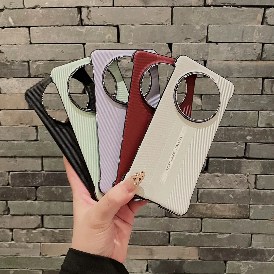 【秒变非凡无边框】适用华为Mate70手机壳高级感皮质商务电镀防摔壳