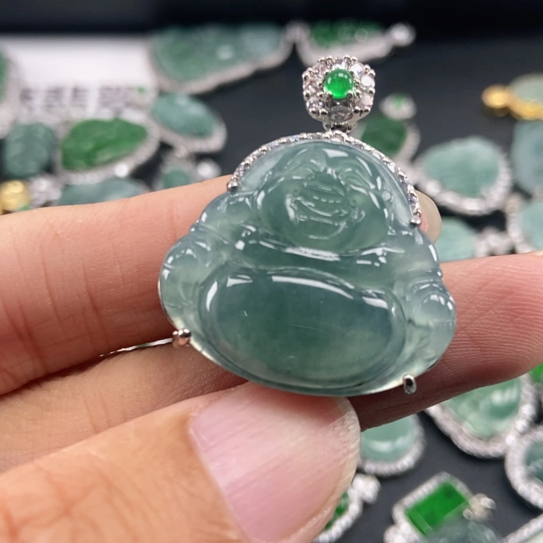 翡翠未镶嵌吊坠(不含链)