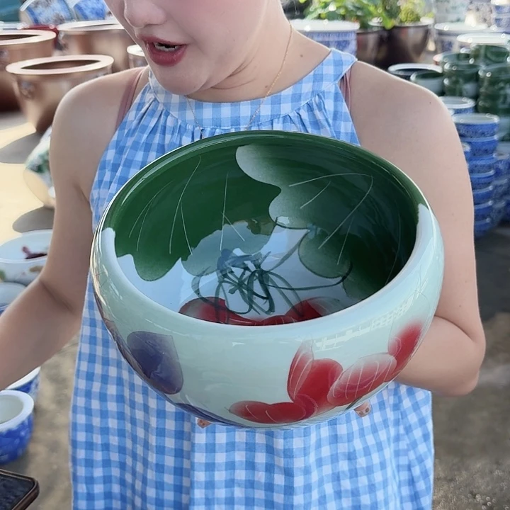 瓷片直径23厘米高13厘米