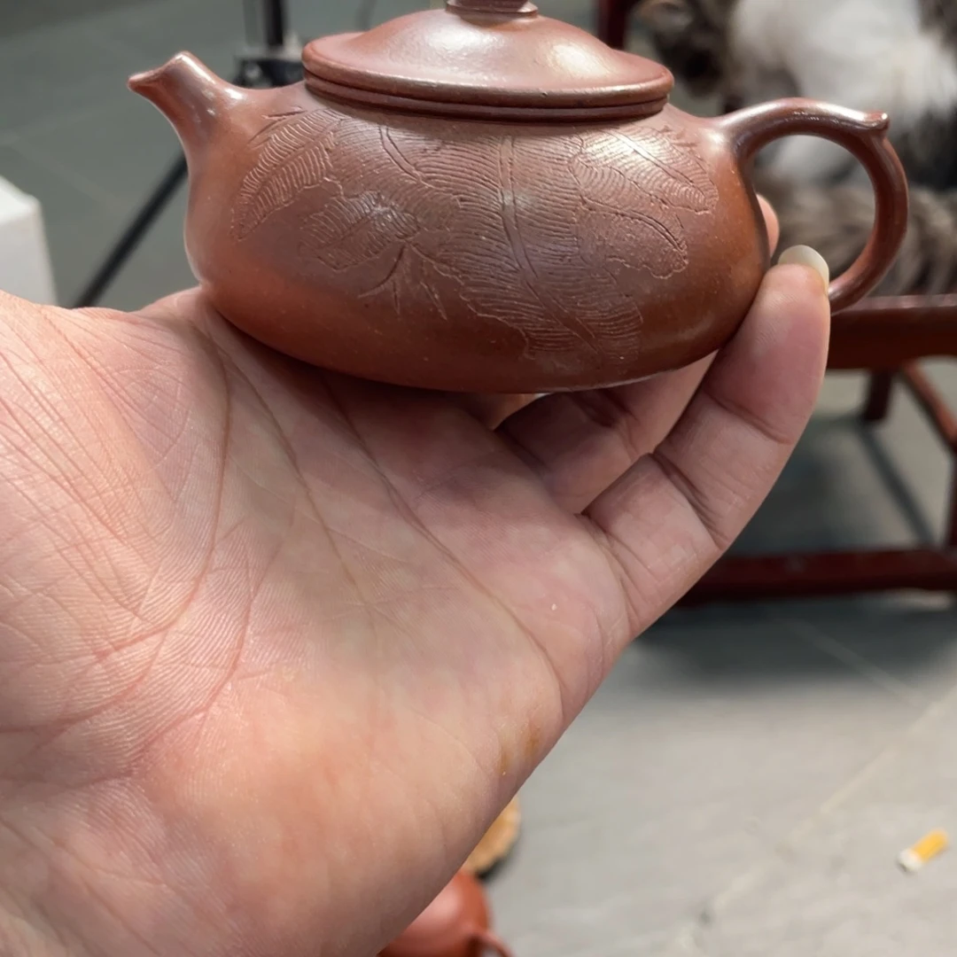 紫砂茶壶抖**花好喜欢你这个造型噢太开心