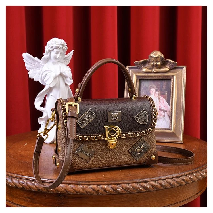 单肩包手提斜挎徽章半岛铁盒