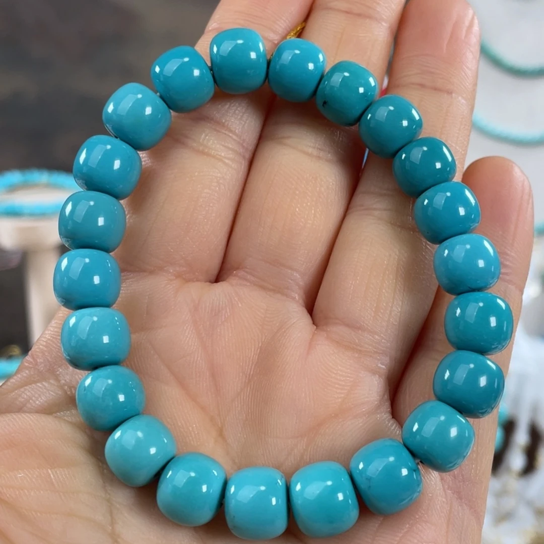 绿松石未镶嵌套链收藏级9.6mm