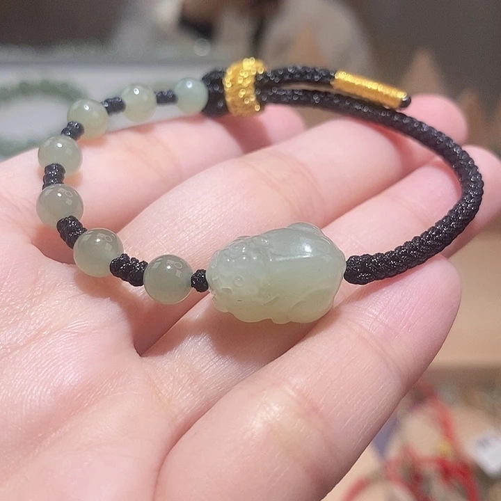 和田玉手绳未镶嵌