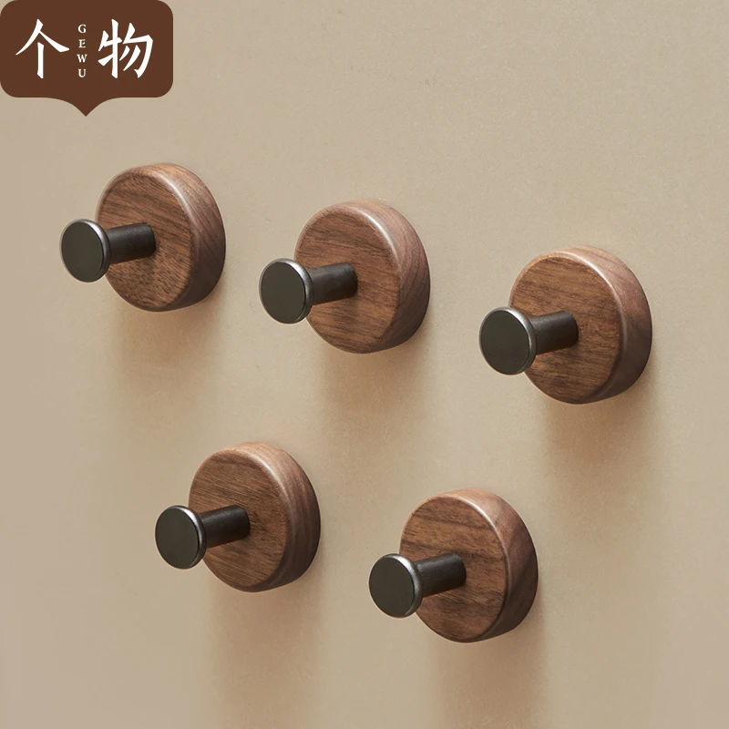 个物浴室门后挂衣钩单个免打孔壁挂入户玄关钥匙挂钩强力承重粘钩