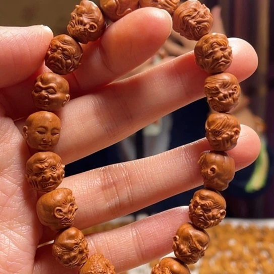 橄榄核手串/手链龙纹桃核