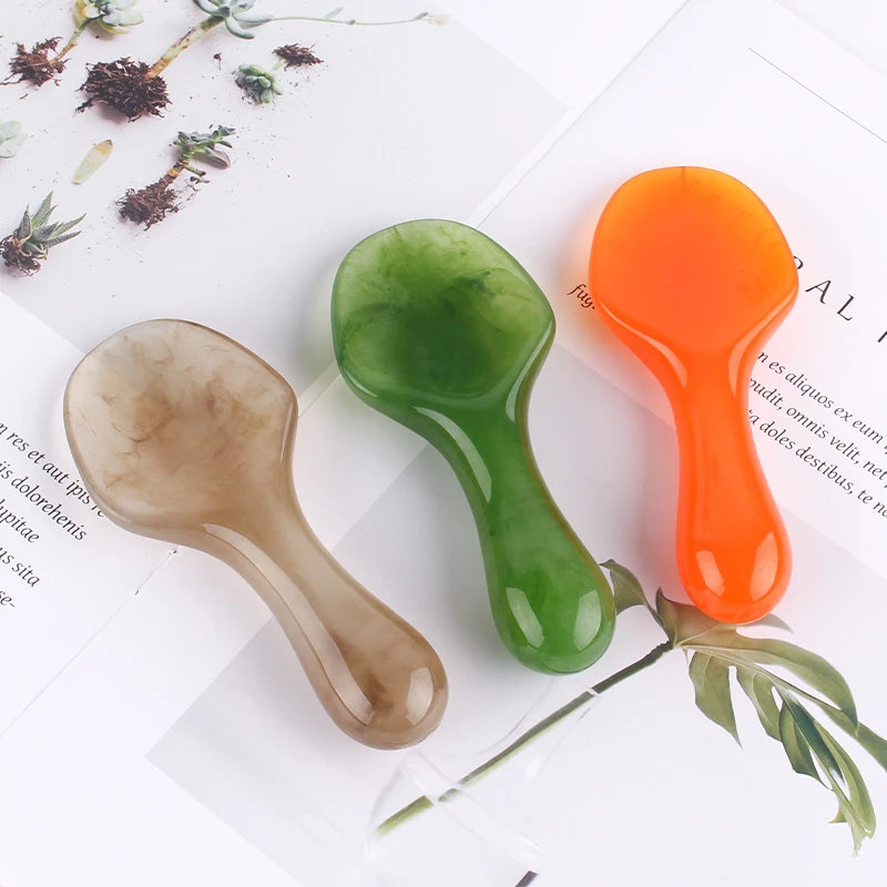 脸部背部刮沙按摩棒美容工具树脂面部拨筋棒刮沙铲子美容院居家