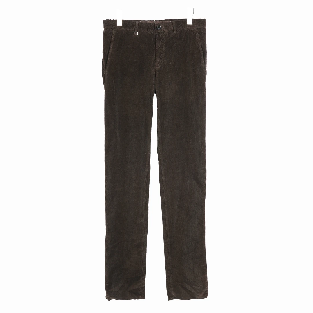 未使用 ZEGNA EZ 杰尼亚 男士灯芯绒直筒休闲裤 UHI10SST626