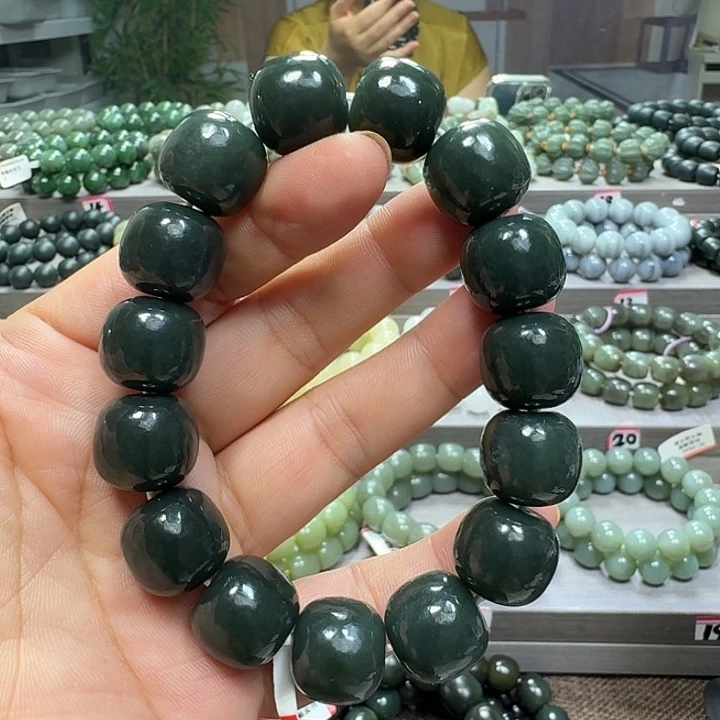 手链未镶嵌和田玉新疆且末蓝老型卡16