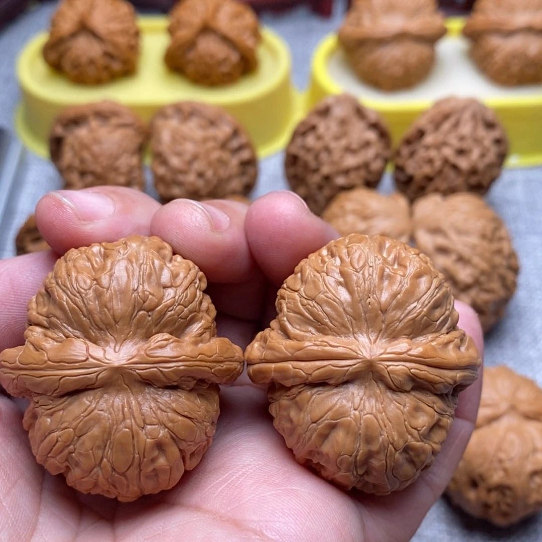 文玩核桃把件鑫42元宝精品