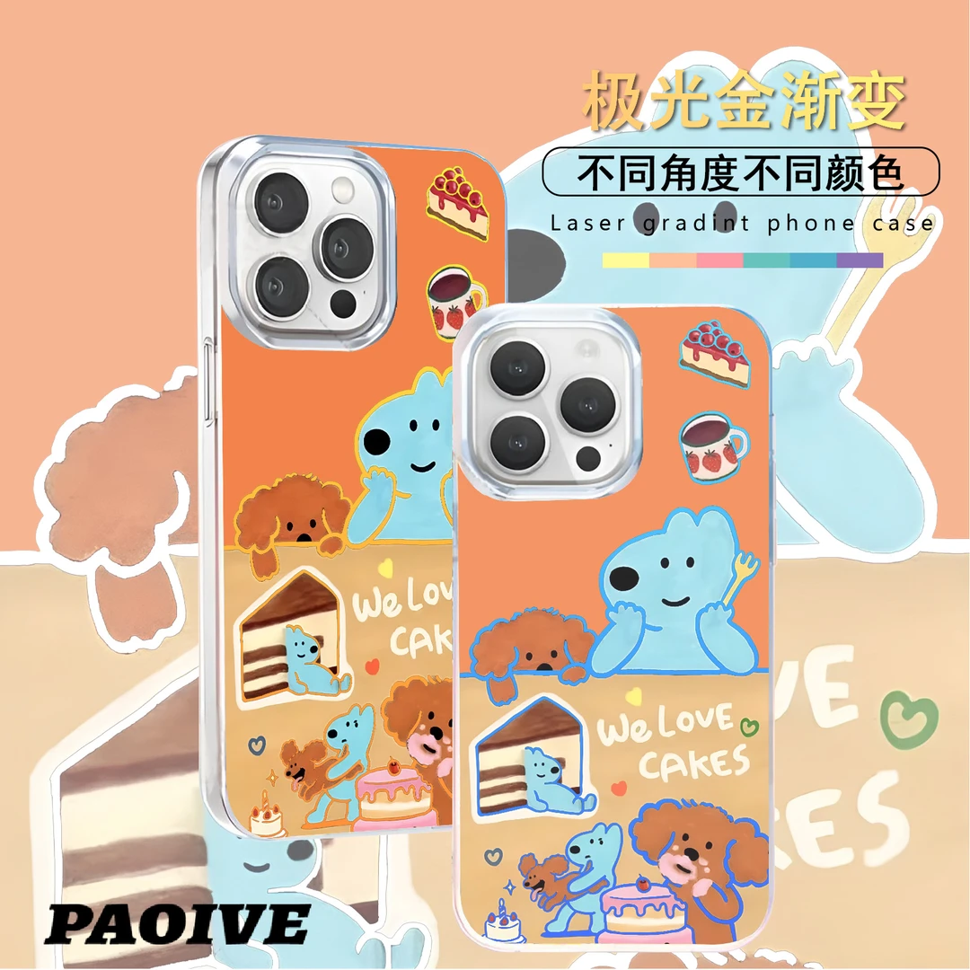 可爱动物适用苹果华为vivo一加iPhone小米红米极光手机壳