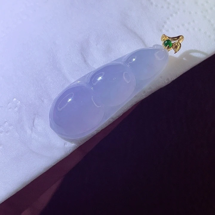 颈饰18K金镶嵌翡翠翡翠