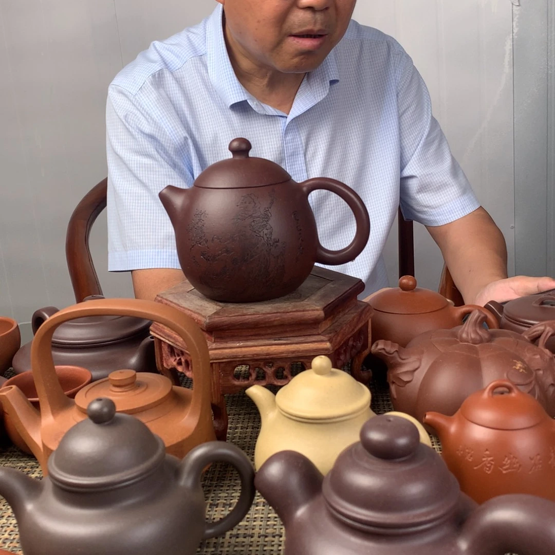 半***堂紫砂茶壶宜兴紫砂壶茶壶原矿紫砂壶