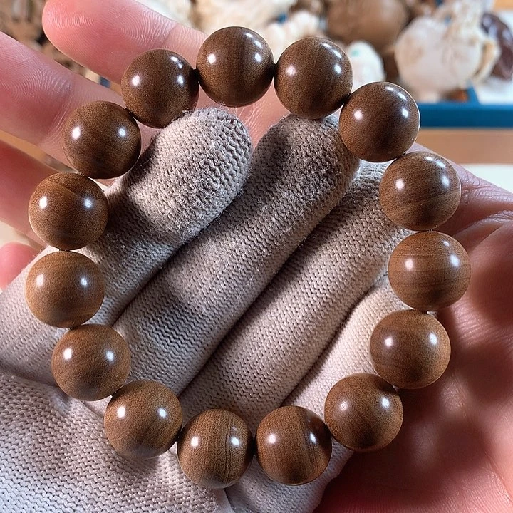 檀香木手串/手链横纹黑肉1.5奶香花蜜甜精品福利
