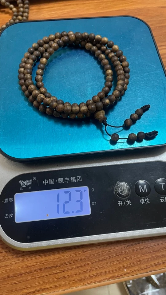 卡6高结油陆何多圈手串重量12克➕