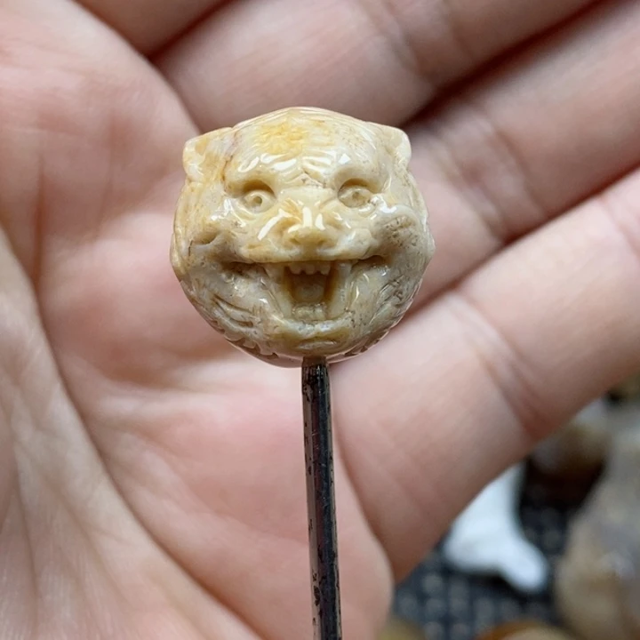 颈饰未镶嵌硅化珊瑚（珊瑚玉）