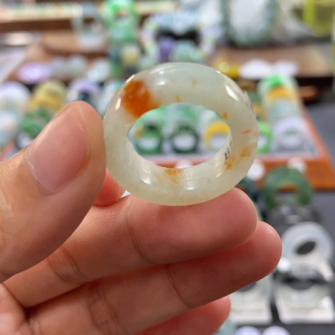 定制翡翠未镶嵌圈口14-16