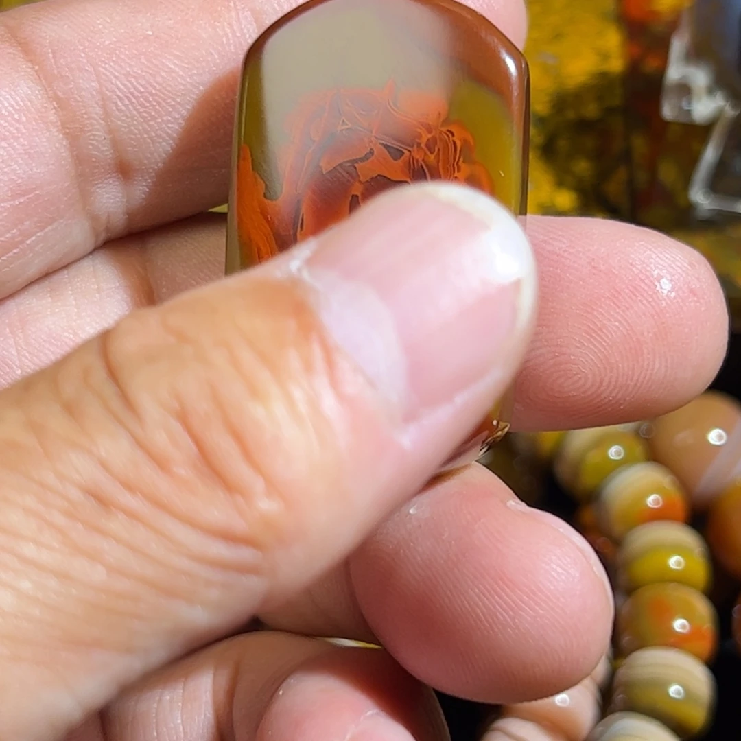 秋***语玛瑙/玉髓合金颈饰