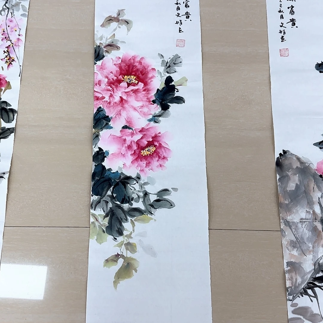 国画国画作品展。国画