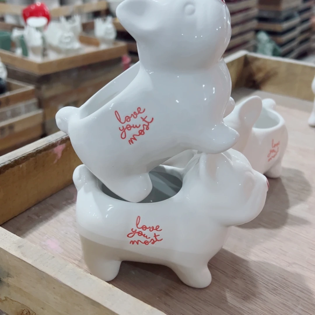 有孔，陶瓷花盆满10米包邮发货