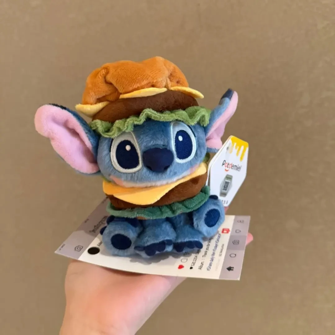 正版星际宝贝汉堡史迪仔毛绒公仔包包挂饰可爱卡通挂件钥匙扣H203