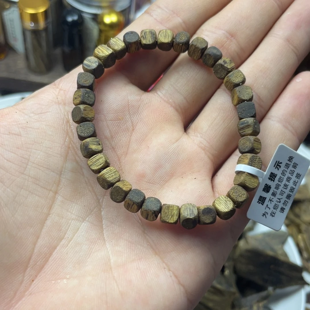 珠串女士0.5方糖手串沉香碎屑花香果香